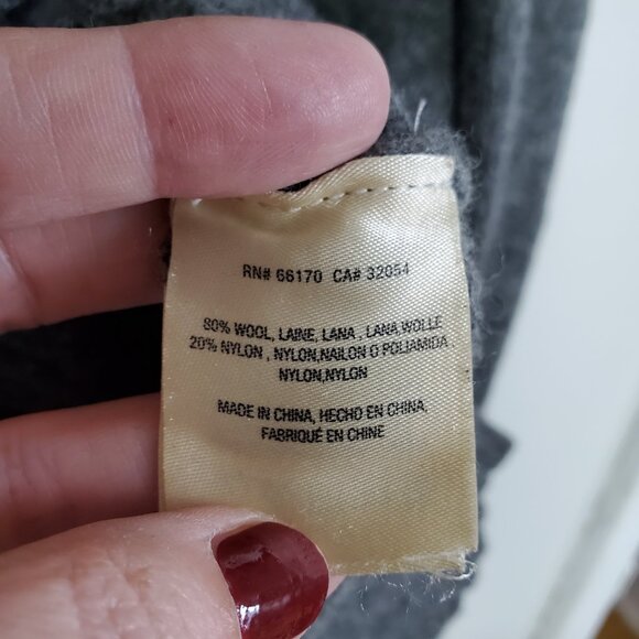 ANTHROPOLOGIE Moth Fireside Turtleneck Sweater Wool Blend Grey Women's Small - Picture 10 of 13